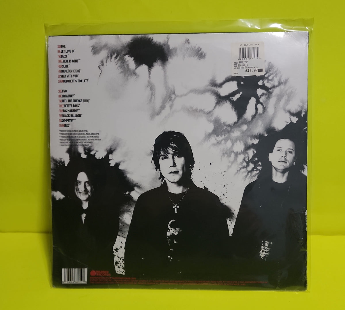The Goo Goo Dolls - Greatest Hits Volume One: The Singles - 2022 - 093624881414 New - Sealed - Vinyl