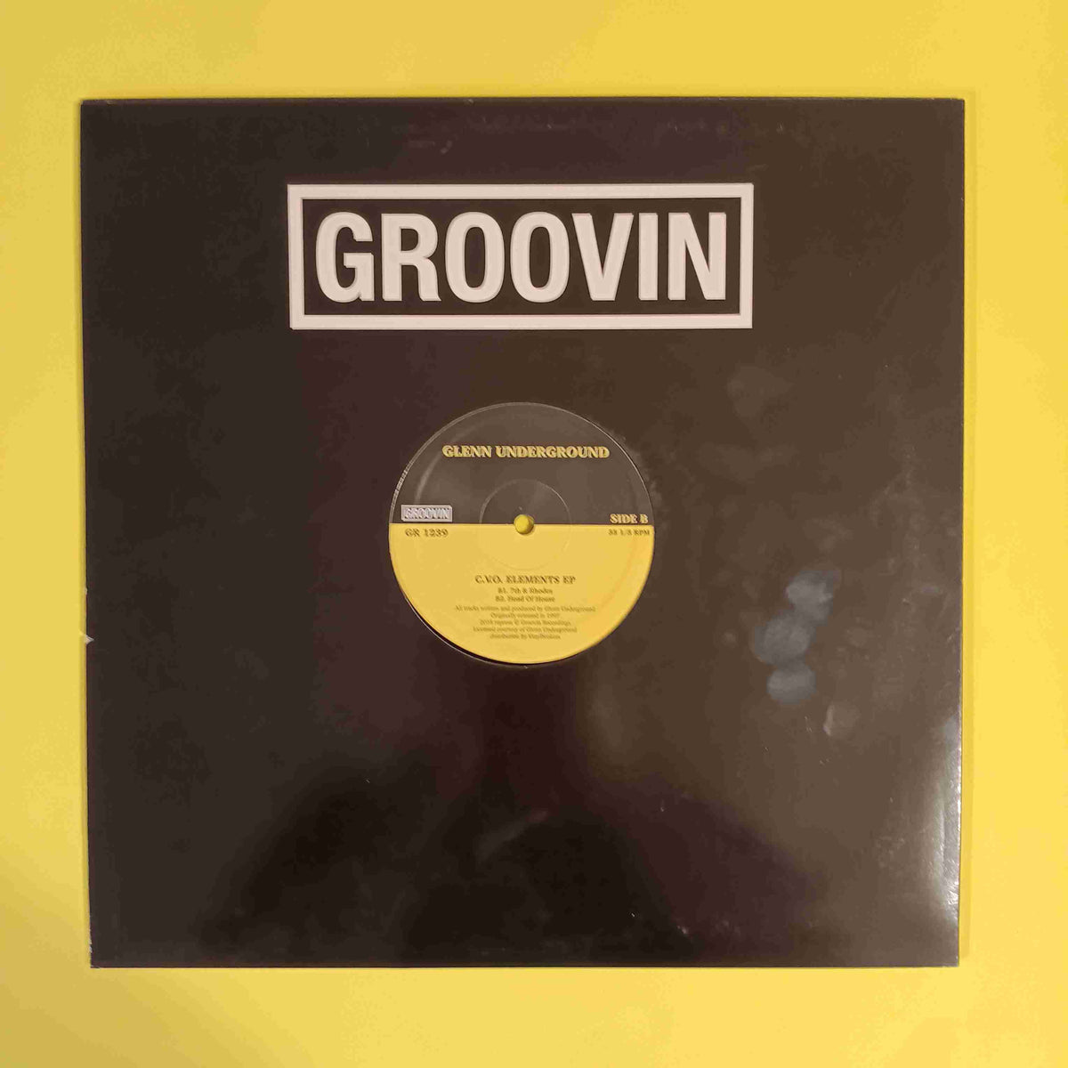 Glenn Underground - C.V.O. Elements EP (Italy Deep House 12") - 2018 - GR 1239 Used - VG++ - Vinyl