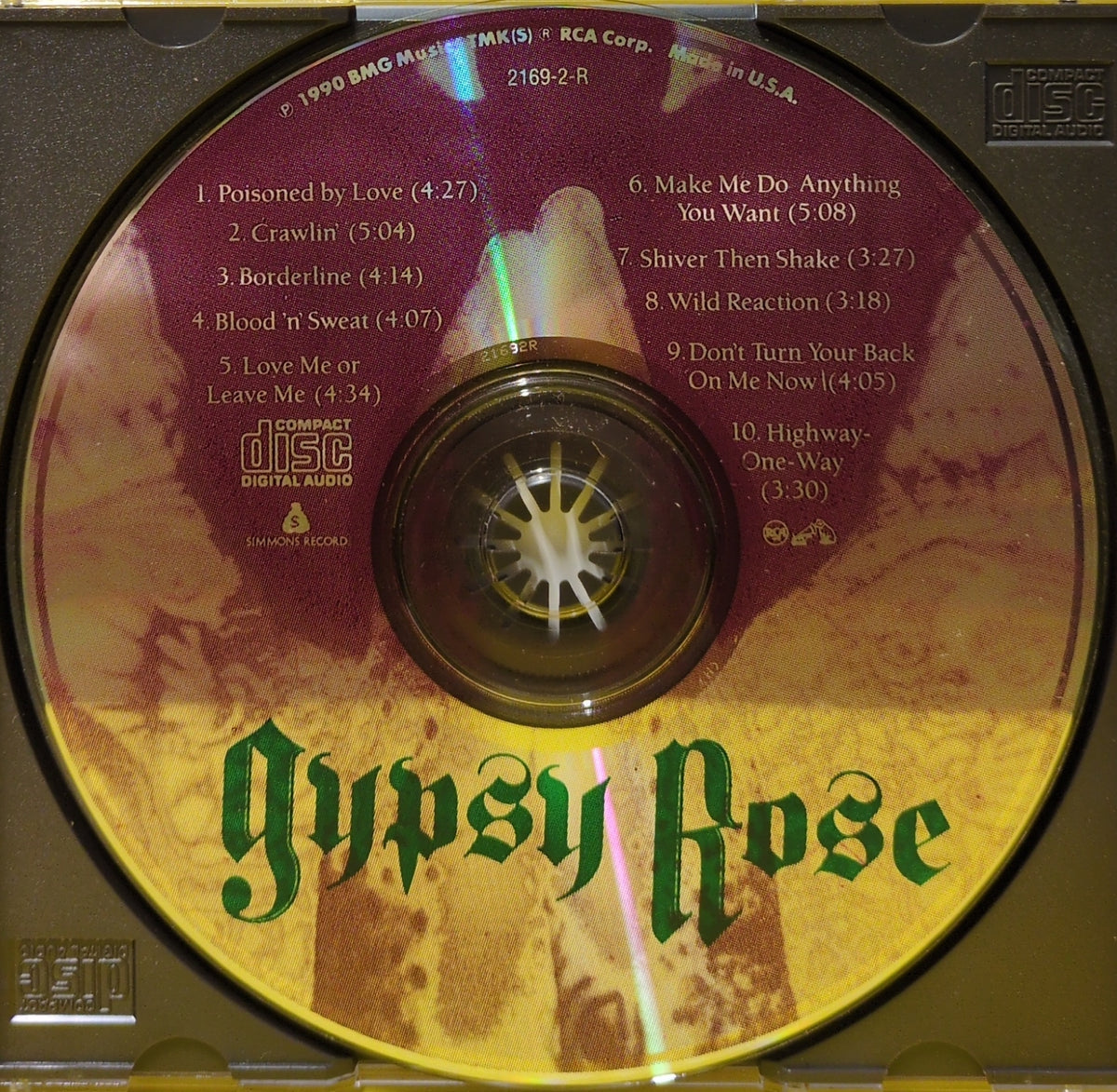 Gypsy Rose - Prey - 1990 - 2169-2-R Used - VG++ - CDs
