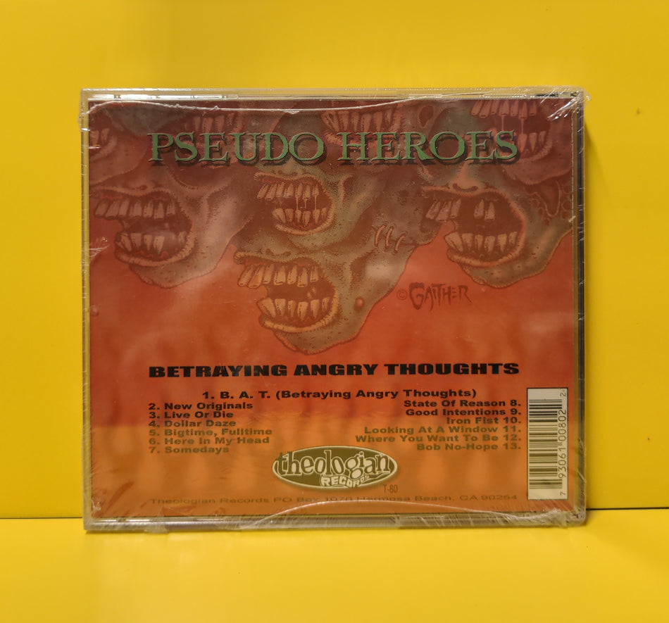 Pseudo Heroes - Betraying Angry Thoughts - 2001 - T-80 New - Sealed - CDs