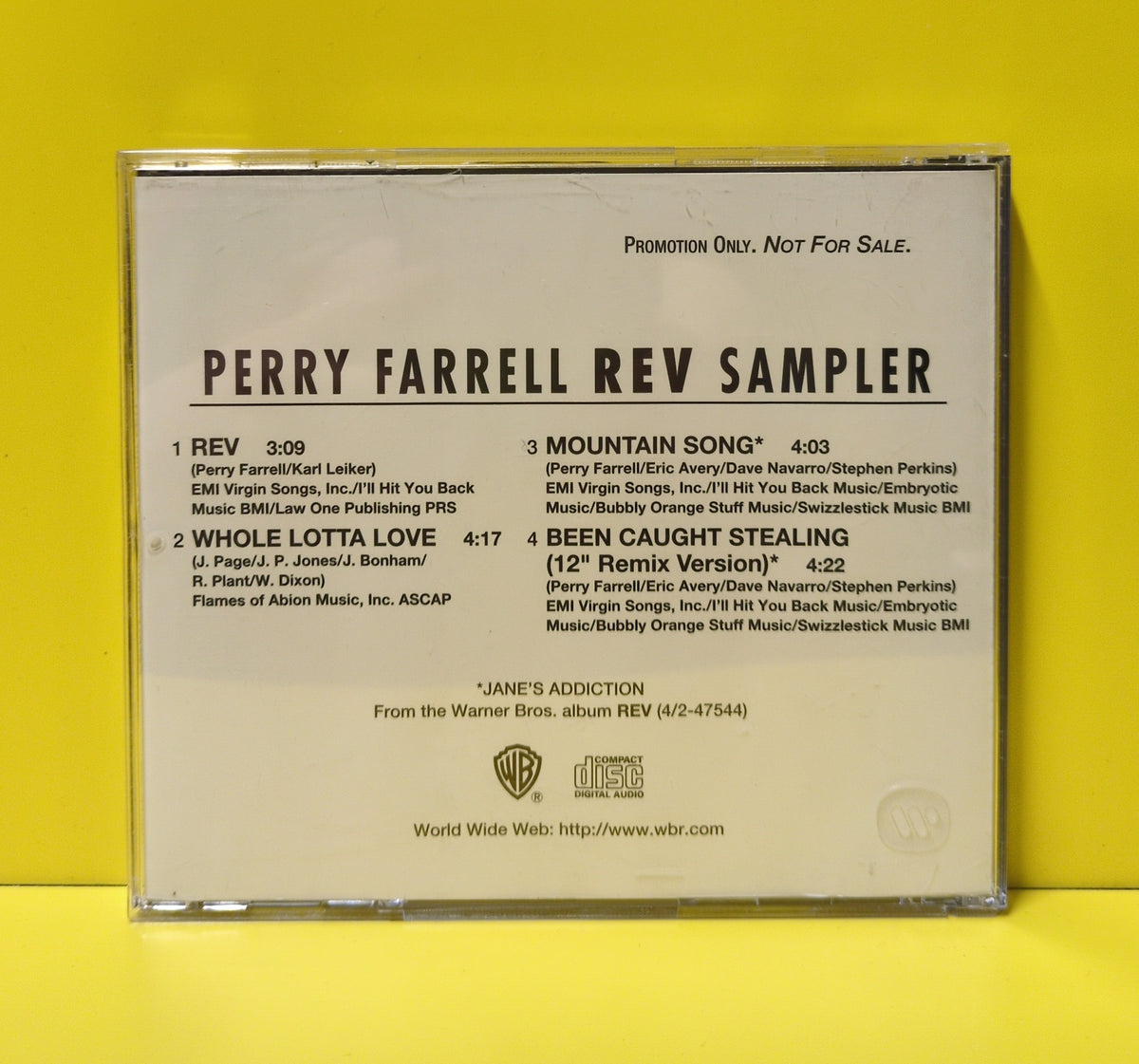 Perry Farrell - Rev Sampler - 1999 - PRO-CD-4239 Used - EX - CDs - Promo - Sampler