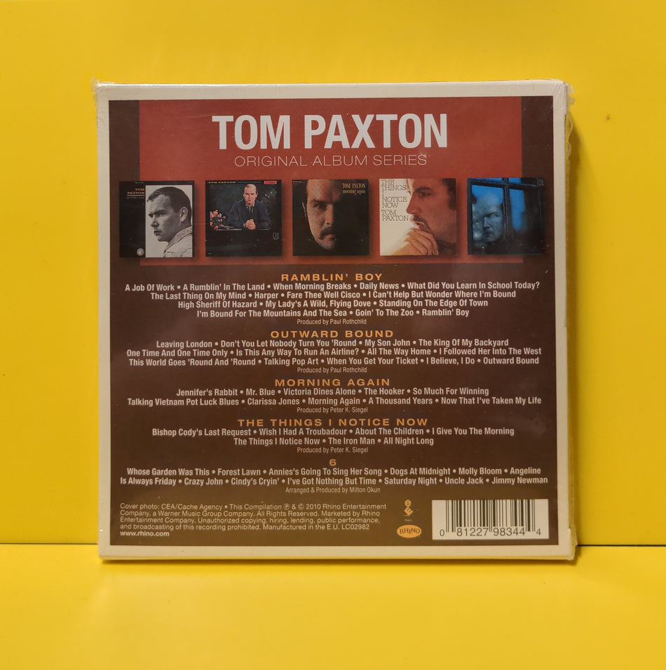 Tom Paxton - Original Album Series - 2010 - 8122 79834 4 New - Sealed - 5xCD Box Set