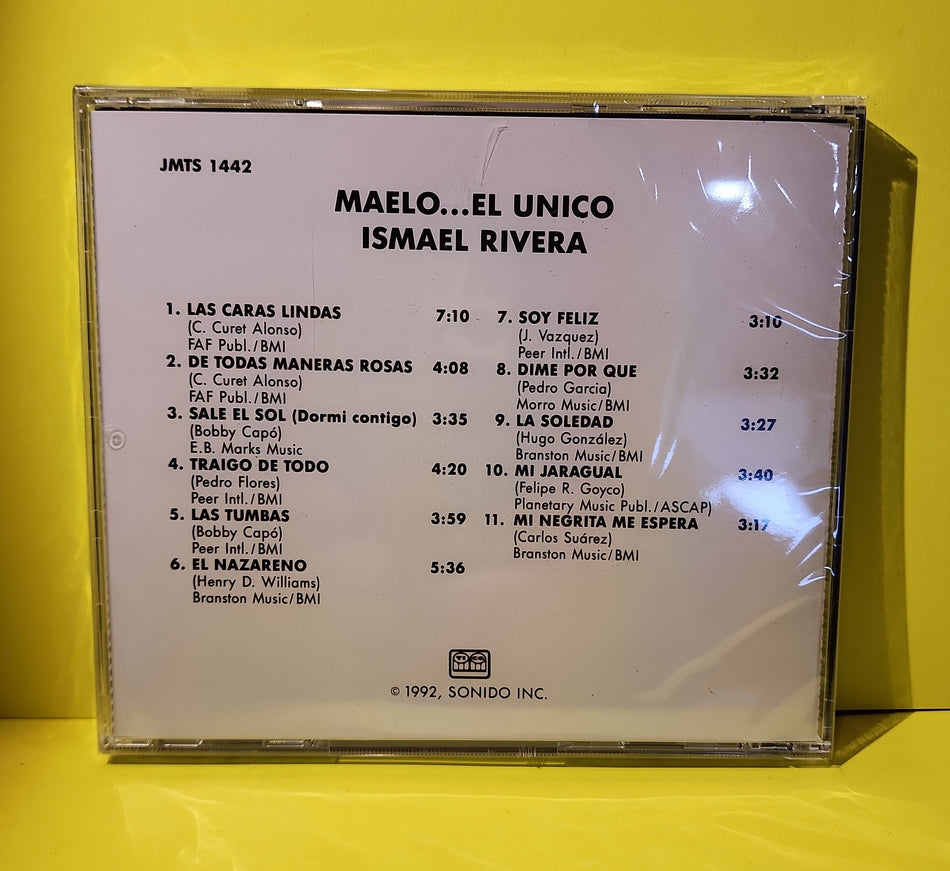 Ismael Rivera - Maelo... El Unico - 1992 - JMTS 1442 New - Sealed, NM - CDs