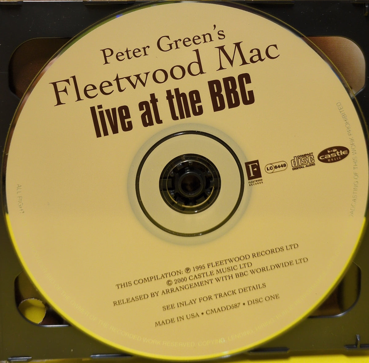 Peter Green's Fleetwood Mac - Live At The BBC - 2000 - CMA DD 587 Used - VG++ - 2xCD