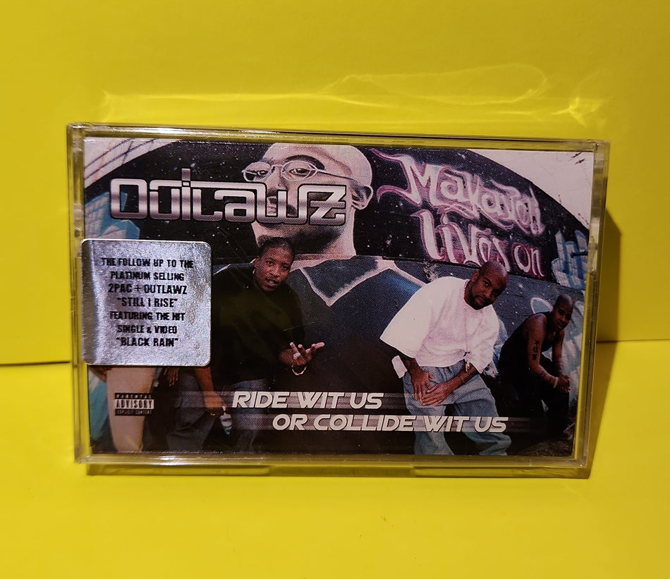 Outlawz - Ride Wit Us Or Collide Wit Us - 2000 - New - Sealed, NM - cassettes