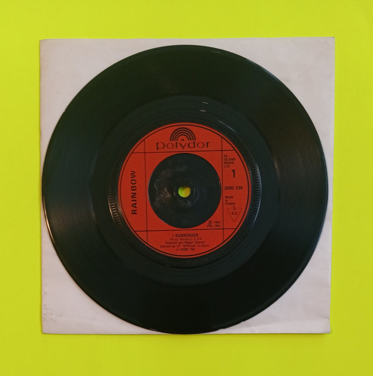 Rainbow - I Surrender (France 7") - 1981 - 2095 339 Used - EX - Vinyl