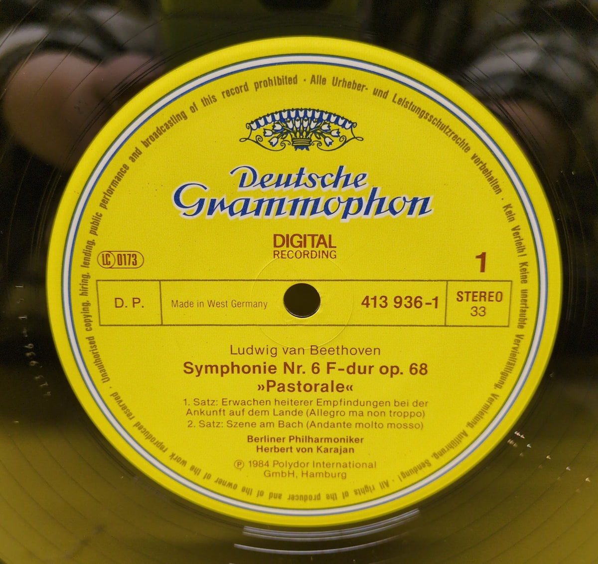 Beethoven / Karajan, Berliner Philharmoniker - Symphonie No.6 »Pastorale« - 1984 - 413 936-1 Used - NM - Vinyl
