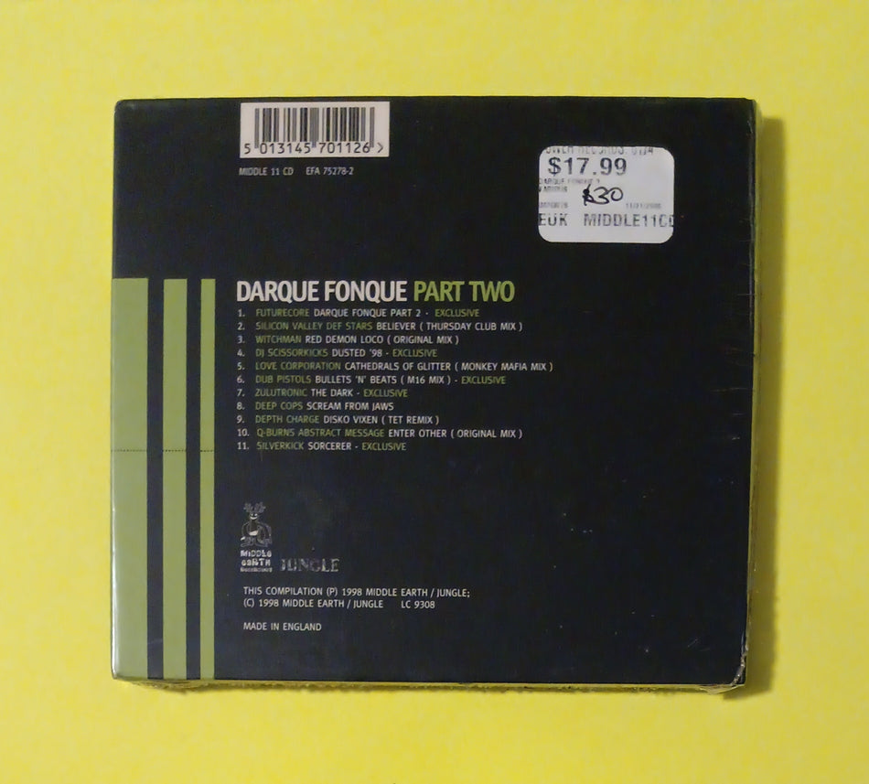 Various - Darque Fonque Part Two - 1998 - MIDDLE 11 CD New - Sealed - CDs