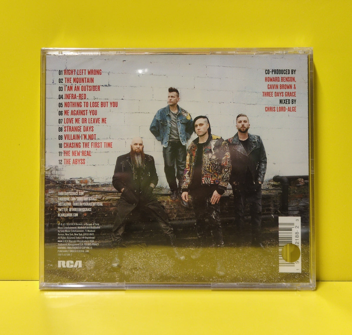 Three Days Grace - Outsider - 2018 - 19075-82188-2 New - Sealed - CDs