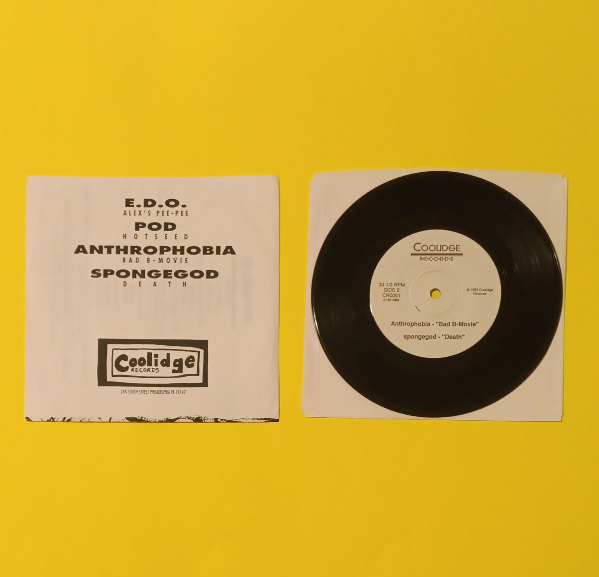 Various - You Don't Have To Be Tom Jones (4 Philly Band EP 7") - 1993 - CR0001 Used - VG++ - Vinyl
