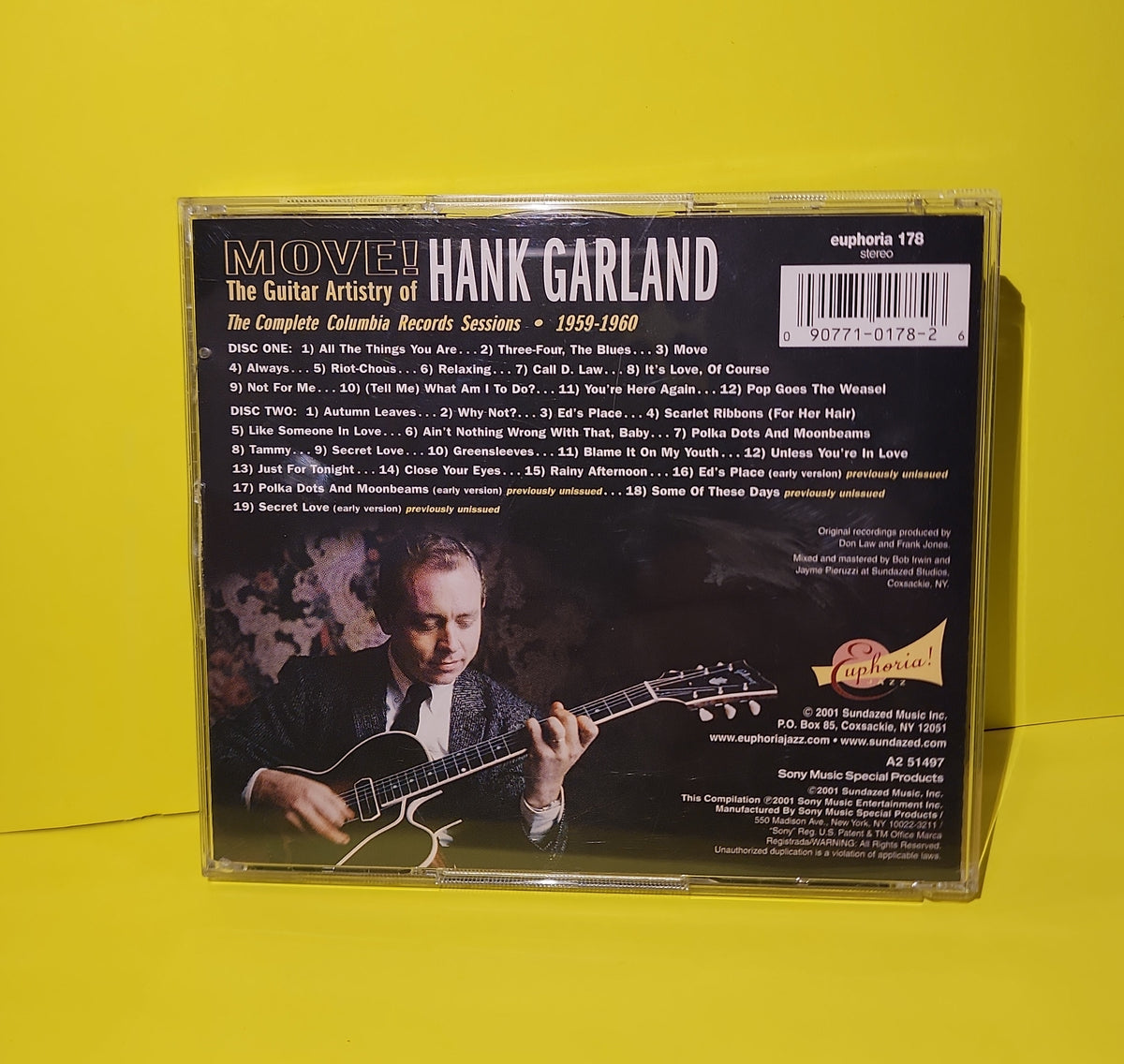Hank Garland - Move! The Guitar Artistry Of Hank Garland - 2001 - Euphoria 178 Used - VG++ - CDs