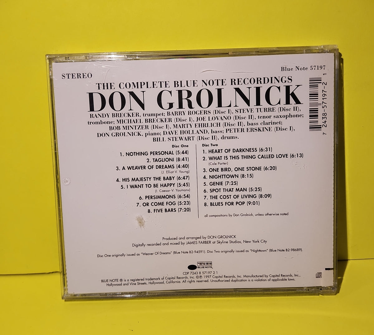 Don Grolnick - The Complete Blue Note Recordings - 1997 - CDP 7243 8 57197 2 1 Used - VG++ - CDs