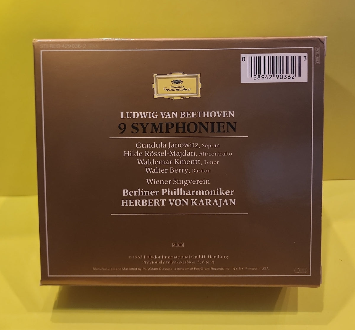 Ludwig Van Beethoven - Herbert von Karajan, Berliner Philharmoniker / 5 CDs Box Set - 429 036-2 Used - EX - CDs