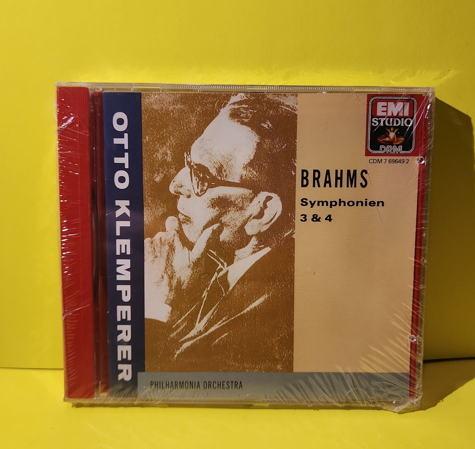 Otto Klemperer, Brahms, Philharmonia Orchestra - Symphonien 3 & 4 - 1989 - CDM 7 69649 2 New - Sealed - CDs