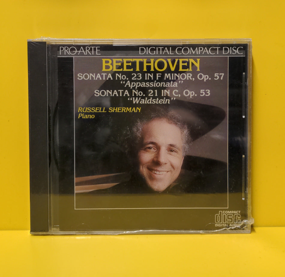 Russell Sherman, Ludwig Van Beethoven - Sonata No. 23 In F Minor, Op. 57 "Appassionata" / Sonata No. 21 In C, Op. 53 "Waldstein" - 1984 - CDD-108 New - Sealed - CDs