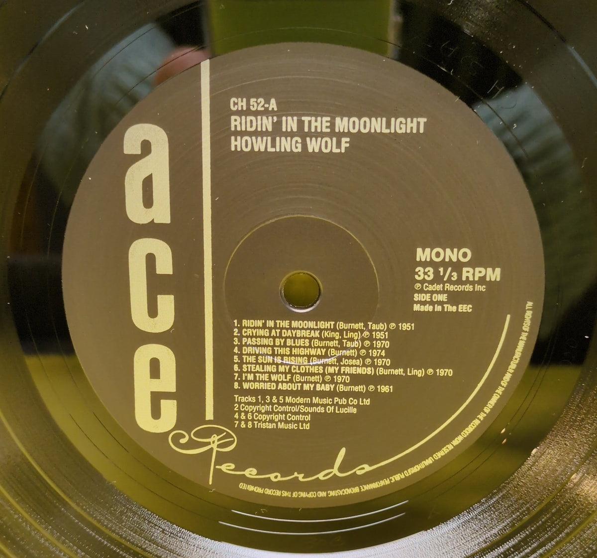 Howling Wolf - Ridin' In The Moonlight - 1982 - CH52 Used - EX - Vinyl