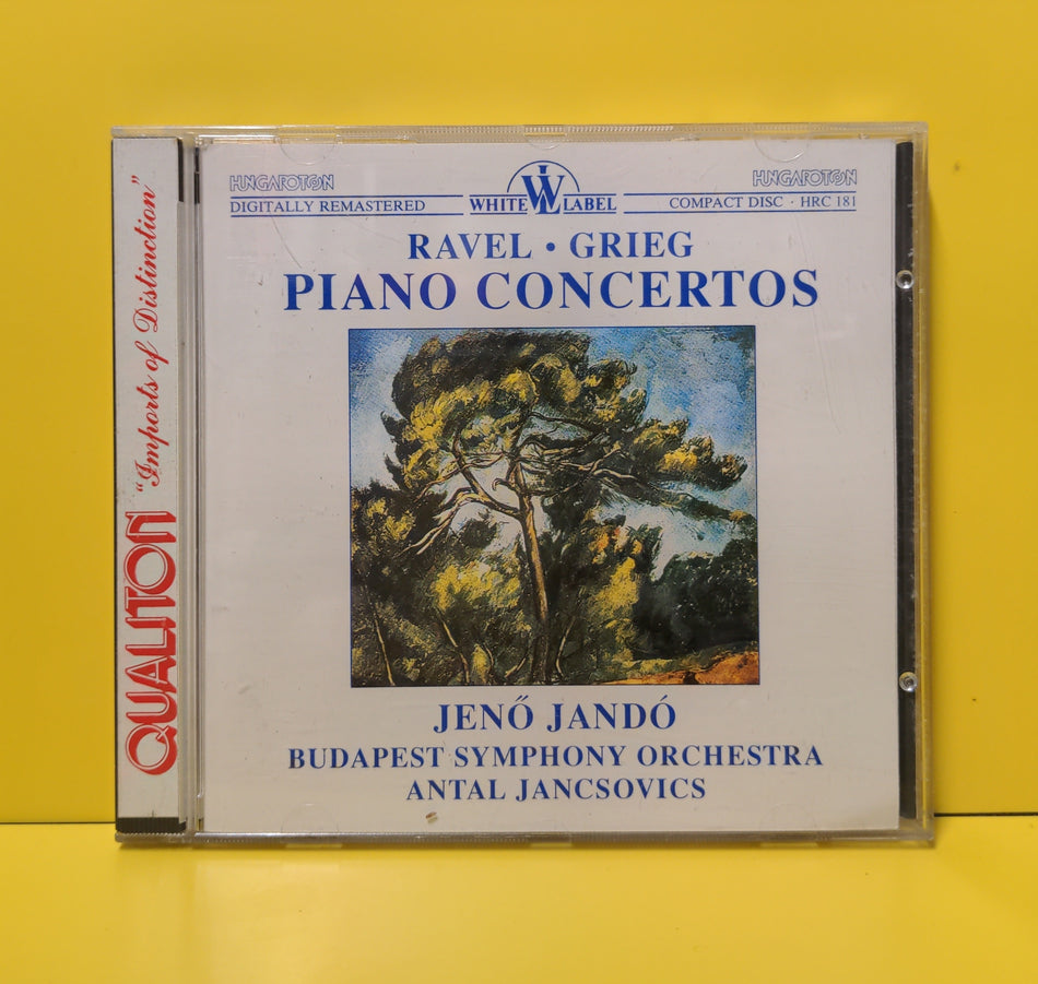 Ravel, Grieg, Jenő Jandó, Budapest Symphony Orchestra, Antal Jancsovics - Piano Concertos - HRC 181 Used - NM - CDs - Remastered