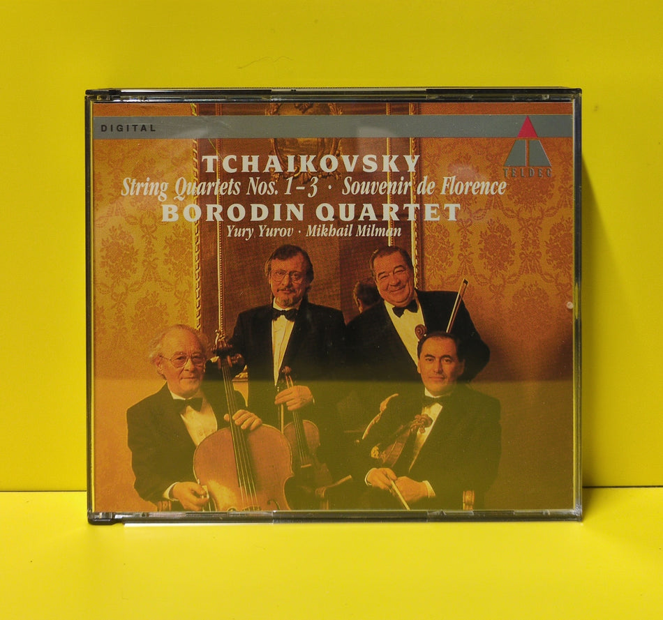 Tchaikovsky, Borodin Quartet, Yury Yurov, Mikhail Milman - String Quartets Nos. 1-3 / Souvenir de Florence - 1993 - 4509-90422-2 Used - EX - CDs