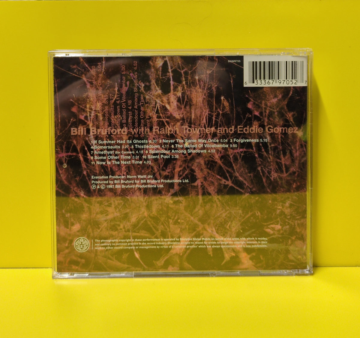 Bill Bruford With Ralph Towner And Eddie Gomez - If Summer Had Its Ghosts - 1997 - DGM9705 Used - VG++ - CDs