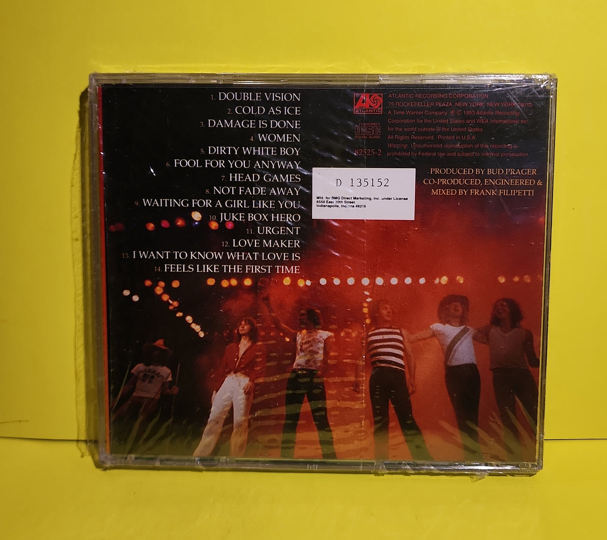 Foreigner  - Classic Hits Live  - 7567-82525-2 New - Sealed - CDs