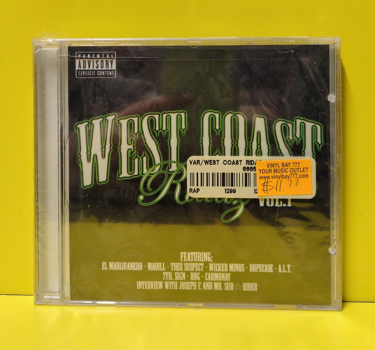 Various  - West Coast Ridaz Vol. 1 - 2004 - WWPCD-1011 New - Sealed - CDs