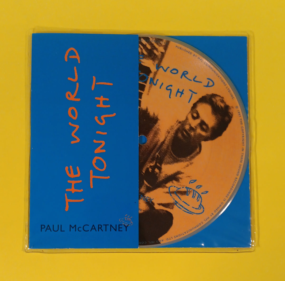Paul McCartney - The World Tonight (UK 7" Pic Disc) - 1997 - RP 6472 Used - VG - Vinyl