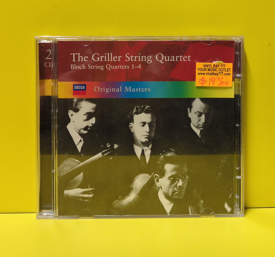 The Griller String Quartet, Bloch - String Quartets 1–4 - 2004 - 475 6071 Used - EX - 2xCD