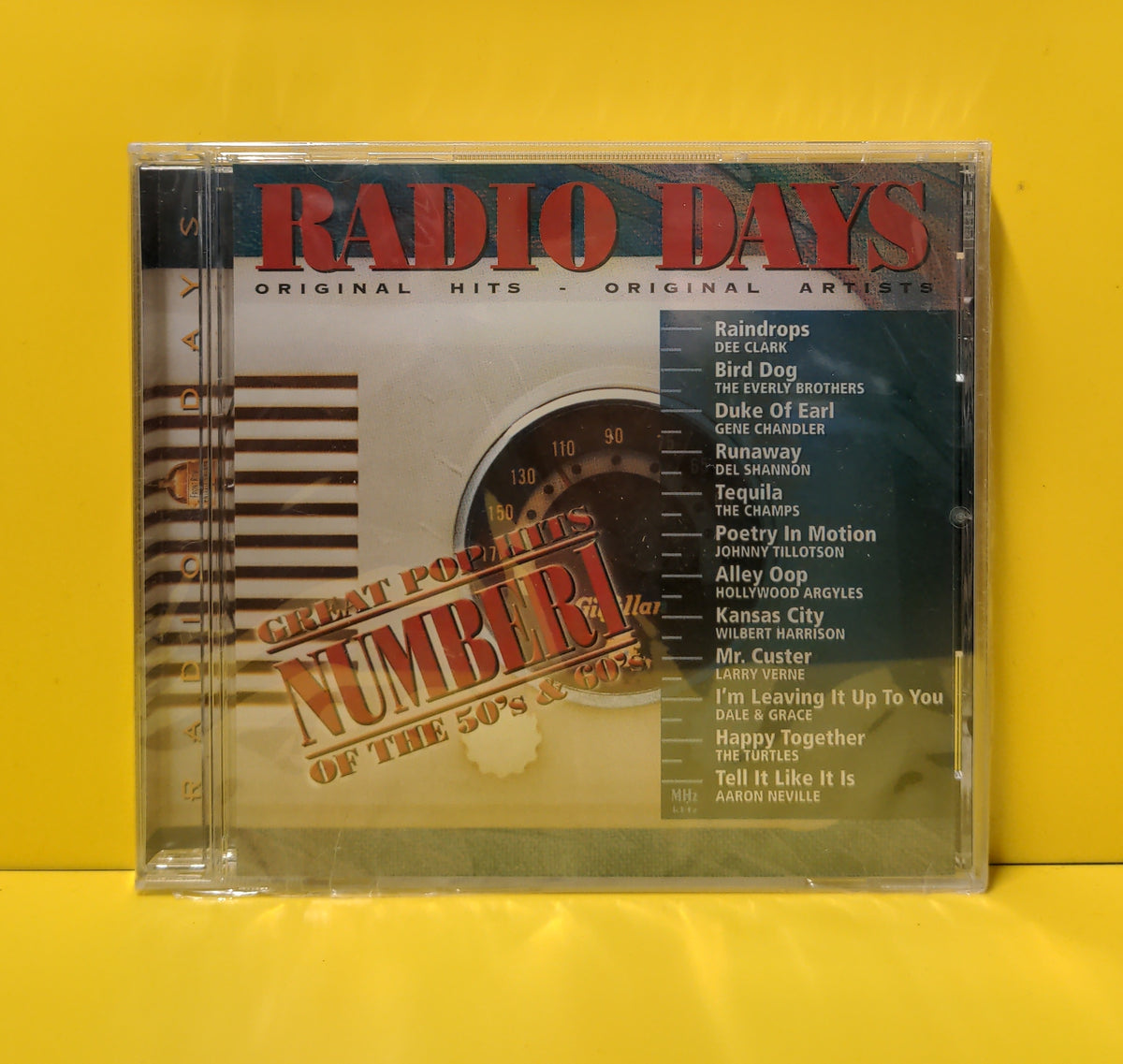 Various  - Radio Days: Number 1 Great Pop Hits Of The 50's & 60's - 1998 - 1069-2 New - Sealed - CDs