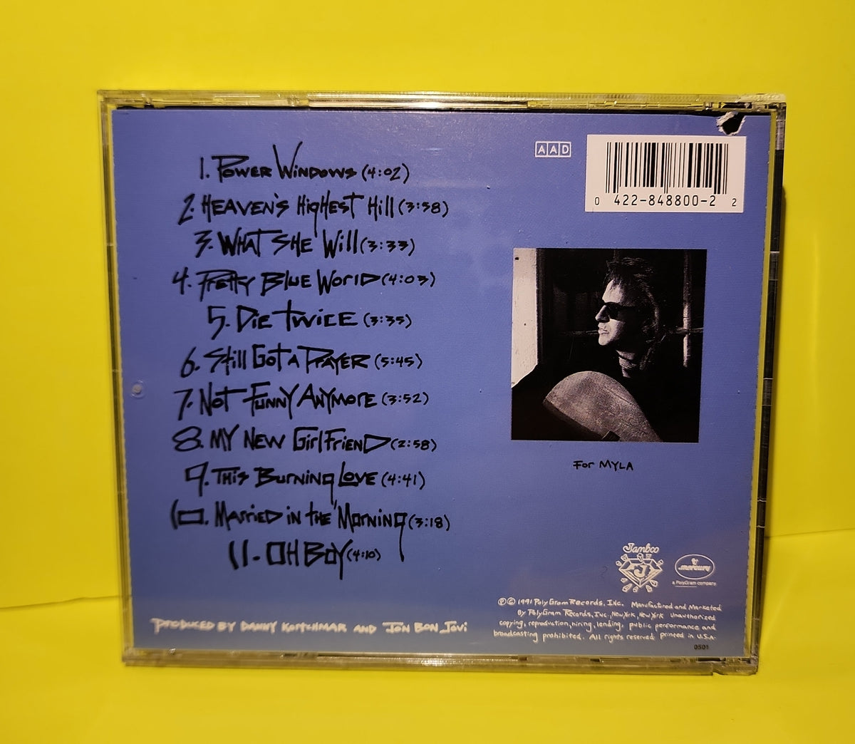Billy Falcon - Pretty Blue World / Autographed  - 1991 - 848 800-2 Used - EX - CDs