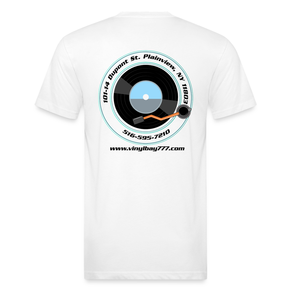 Vinyl Bay 777 T Shirt by Next Level - white