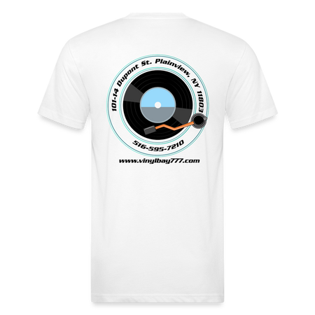 Vinyl Bay 777 T Shirt by Next Level - white