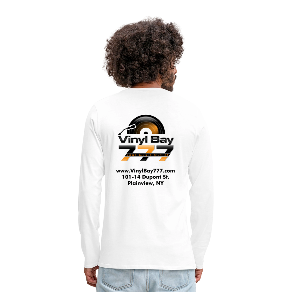 Vinyl Bay 777 Men's Premium Long Sleeve T-Shirt WHITE