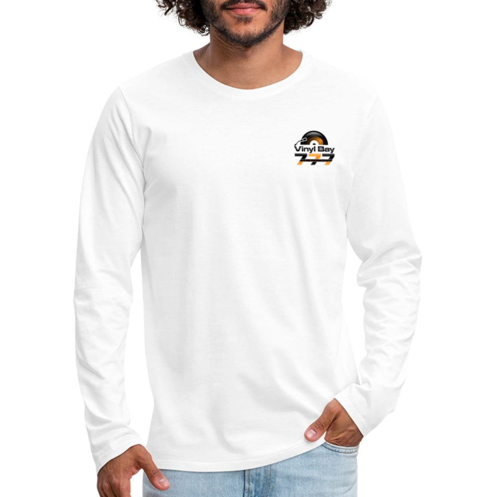 Vinyl Bay 777 Men's Premium Long Sleeve T-Shirt WHITE - white