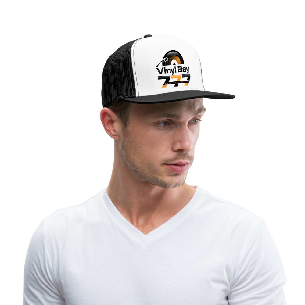 Vinyl Bay 777 Trucker Cap - white/black