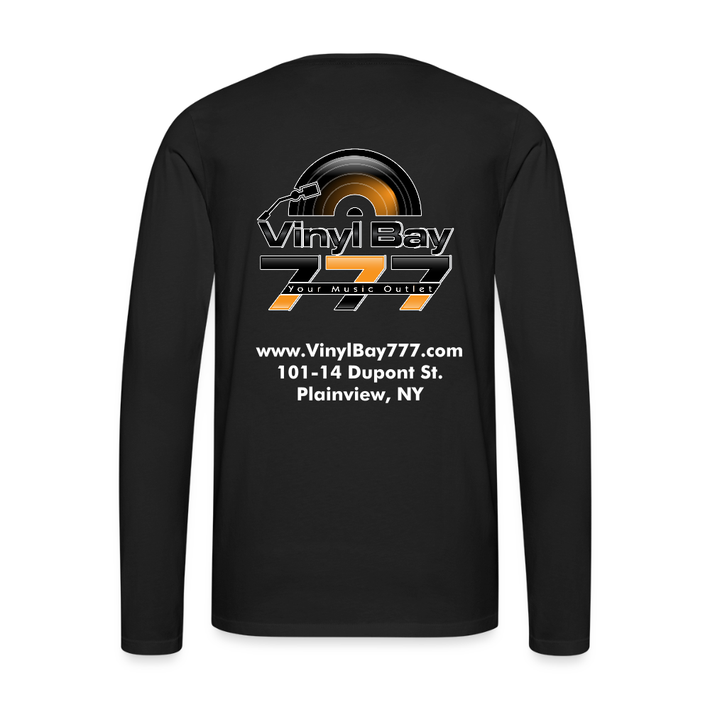 Vinyl Bay 777 Men's Premium Long Sleeve T-Shirt BLACK - black