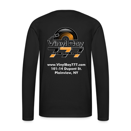 Vinyl Bay 777 Men's Premium Long Sleeve T-Shirt BLACK - black