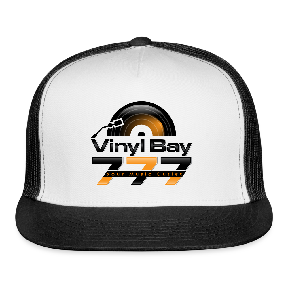 Vinyl Bay 777 Trucker Cap - white/black