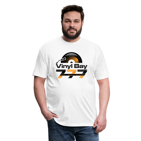 Vinyl Bay 777 T Shirt by Next Level - white