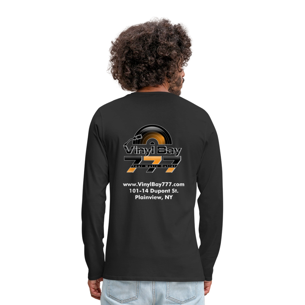 Vinyl Bay 777 Men's Premium Long Sleeve T-Shirt BLACK - black