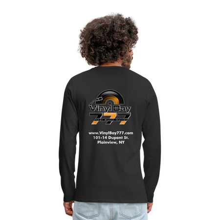 Vinyl Bay 777 Men's Premium Long Sleeve T-Shirt BLACK - black