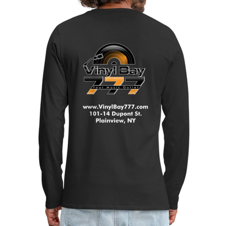 Vinyl Bay 777 Men's Premium Long Sleeve T-Shirt BLACK - black