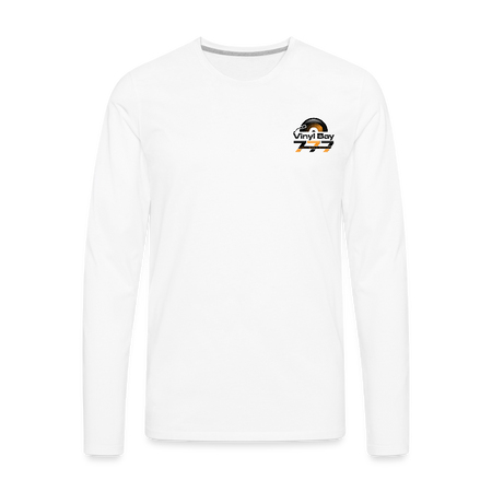 Vinyl Bay 777 Men's Premium Long Sleeve T-Shirt WHITE - white