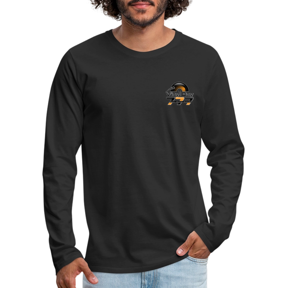 Vinyl Bay 777 Men's Premium Long Sleeve T-Shirt BLACK - black
