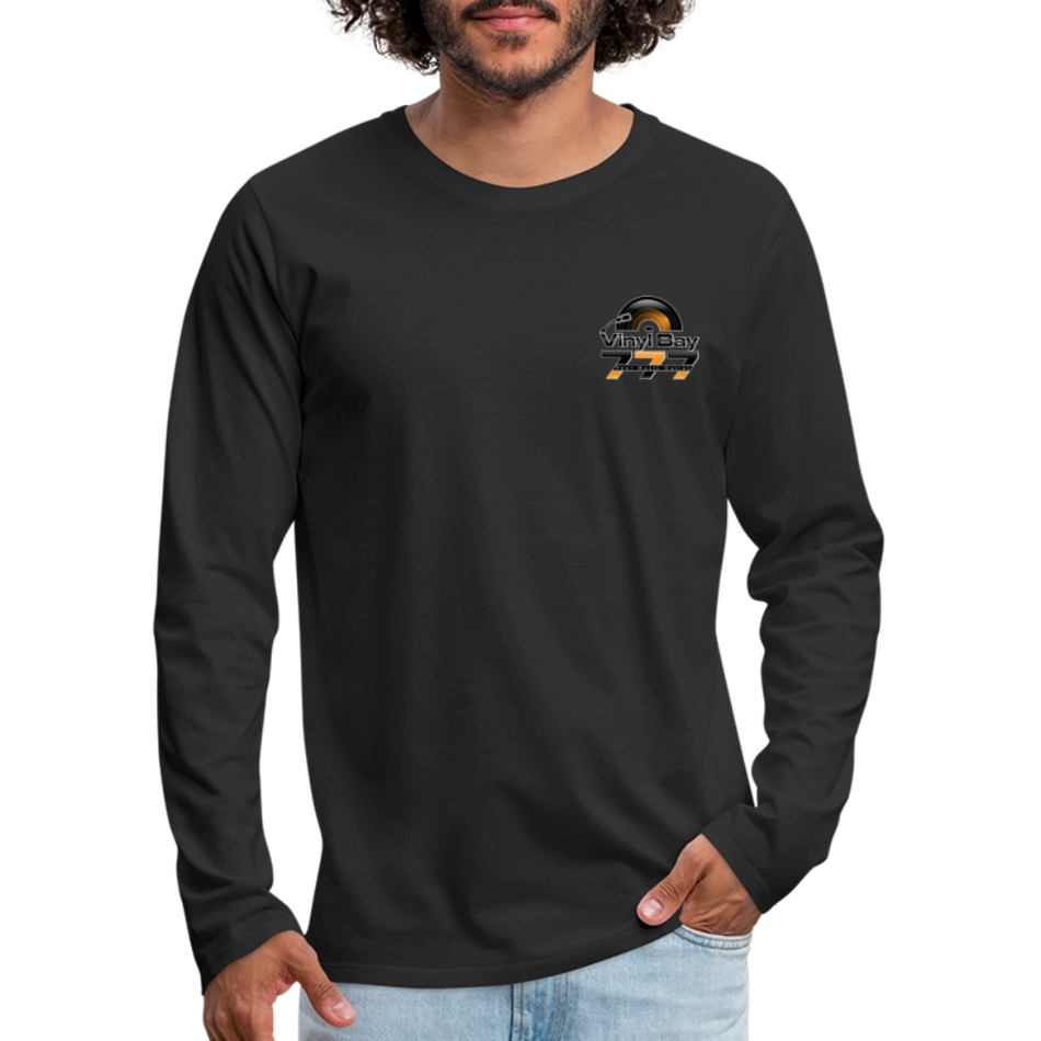 Vinyl Bay 777 Men's Premium Long Sleeve T-Shirt BLACK - black