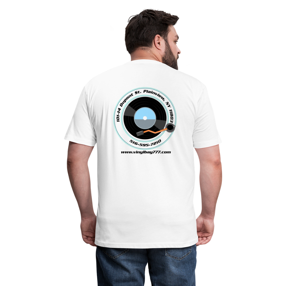 Vinyl Bay 777 T Shirt by Next Level - white