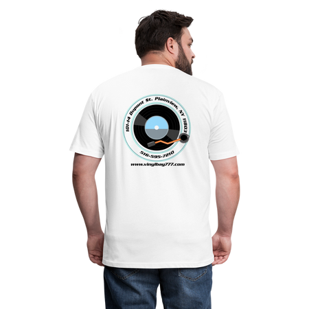 Vinyl Bay 777 T Shirt by Next Level - white