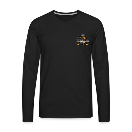 Vinyl Bay 777 Men's Premium Long Sleeve T-Shirt BLACK - black