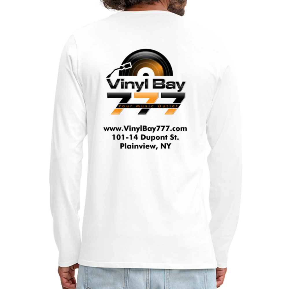 Vinyl Bay 777 Men's Premium Long Sleeve T-Shirt WHITE