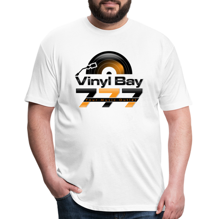 Vinyl Bay 777 T Shirt by Next Level - white