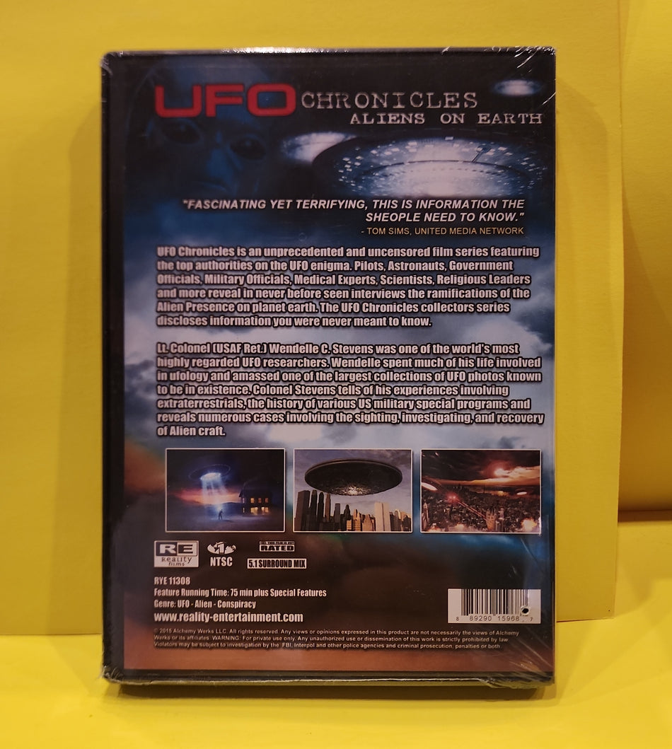 UFO Chronicles : Aliens on Earth  - 2015 - New - DVDs & Blu-Rays